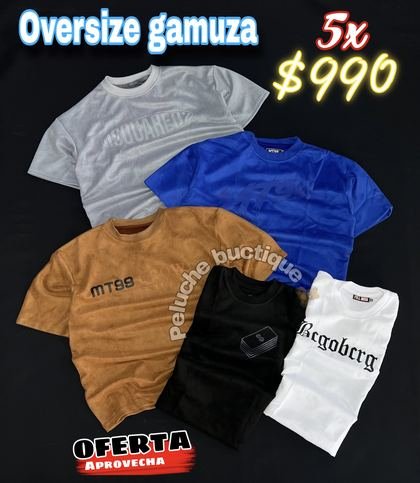 Oversize gamuza — Camisetas Oversize